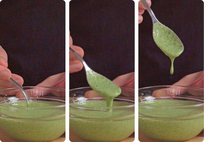 raita in a bowl with spoon