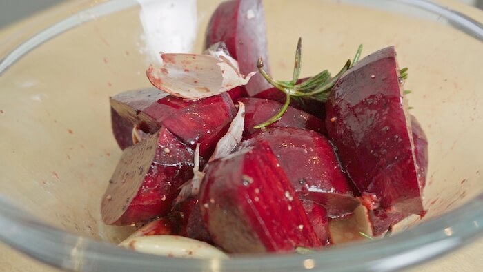 close up of beetroot prepared