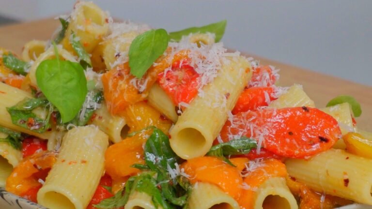 Roasted Pepper, Chilli & Basil Pasta Salad Recipe