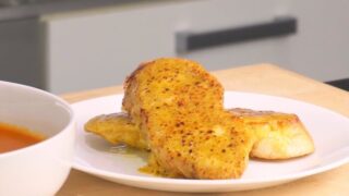 plate of toasted welsh rarebit