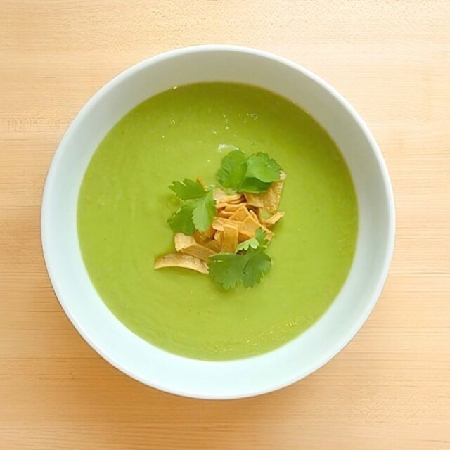 bowl of avocado soup Mexican family recipe