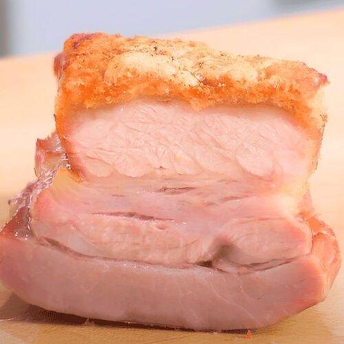 roast pork belly with crispy crackling