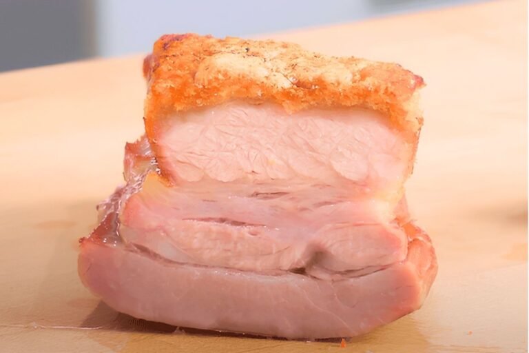 roast pork belly with crispy crackling