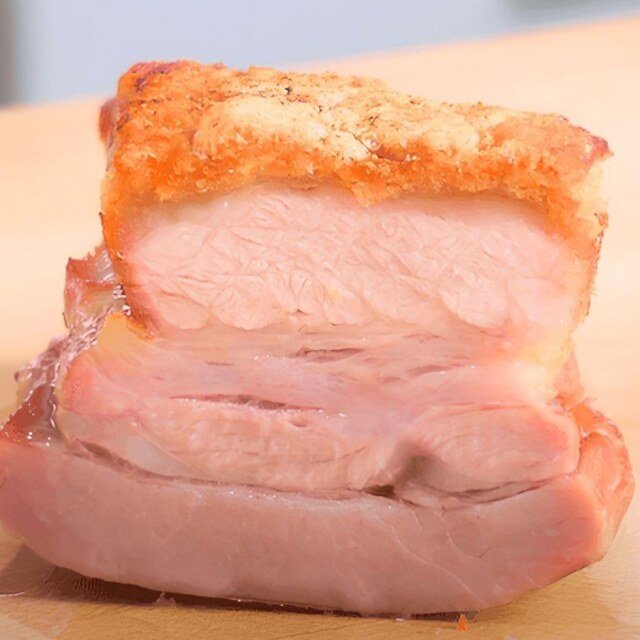 roast pork belly with crispy crackling