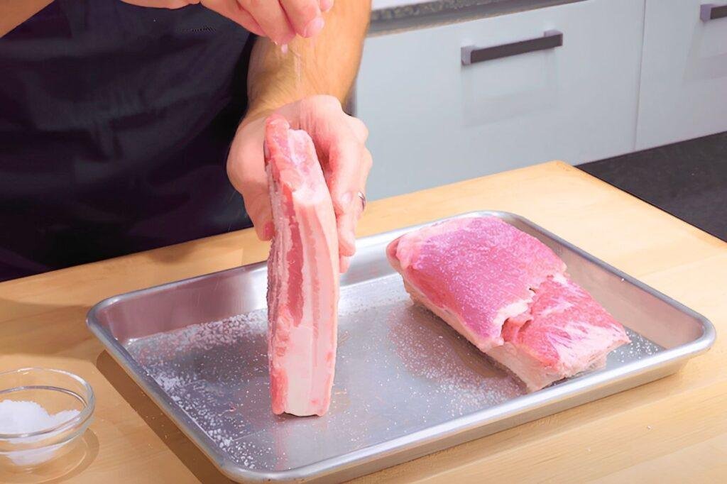salting the bellies