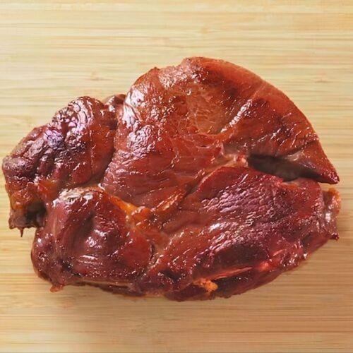 seared golden brown chuck steak